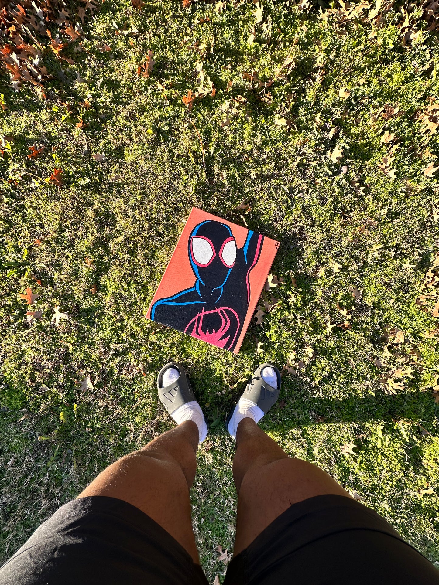 Miles Morales Acrylic Painting